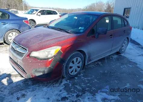 2012 Subaru Impreza 2.0I from USA, damaged, VIN JF1GPAA69CH238721